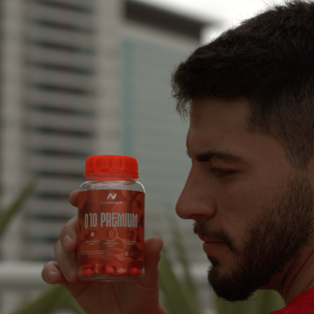 Coenzima Q10 100mg + Ômega 3 Vegetal + Zinco + E - Nanovit