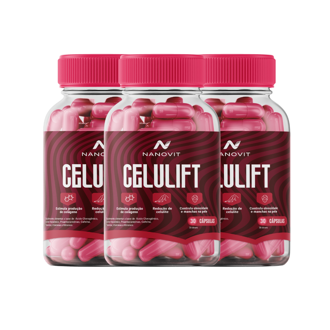 Nanovit Celulift - Colágeno, Ácido Hialurônico 30 Caps