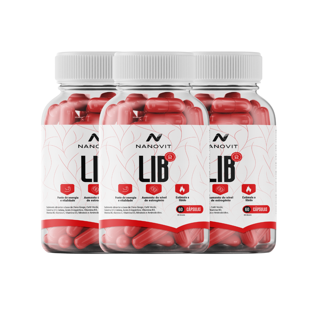 Nanovit Lib Woman – Feno Grego, Arginina, Alanina - Disposição e Equilíbrio