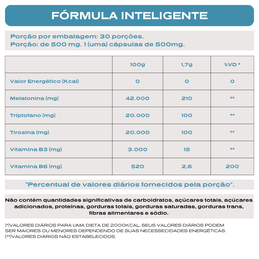 CALM – Suplemento Natural para Ansiedade e Sono | Tratamento de 30 dias