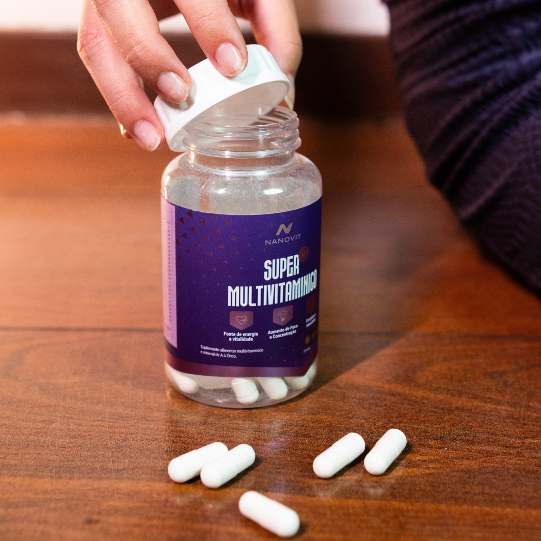 Nanovit Super Multivitamínico A-Z Para Mulheres – 24 Vitaminas e Minerais Essenciais