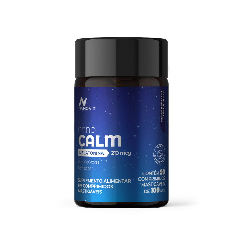 Melatonina 210 mcg 90 Nanocomprimidos Mastigáveis - Nanovit