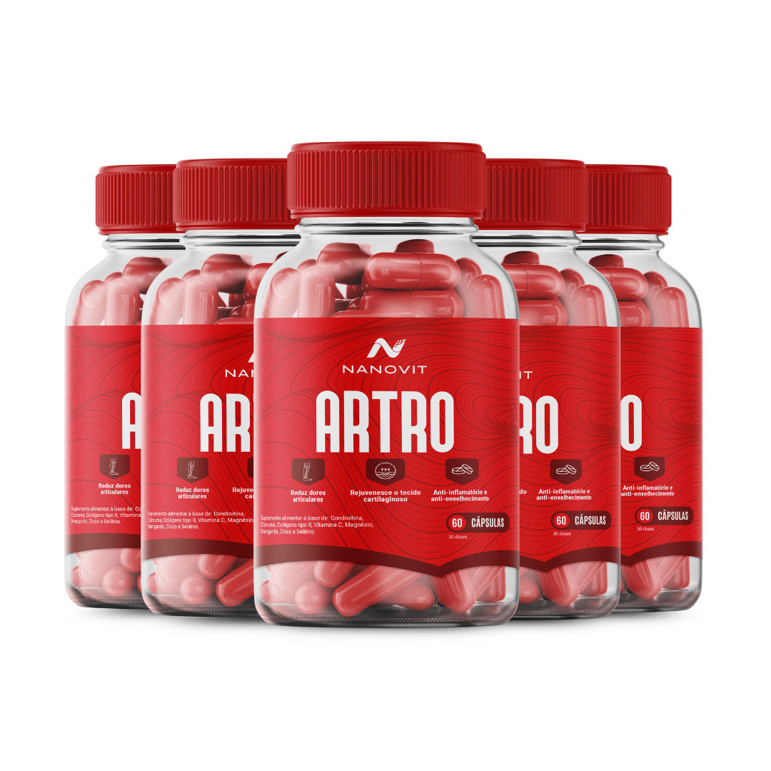 Nanovit Artro - Cúrcuma + Colágeno + Condroitina 60 caps