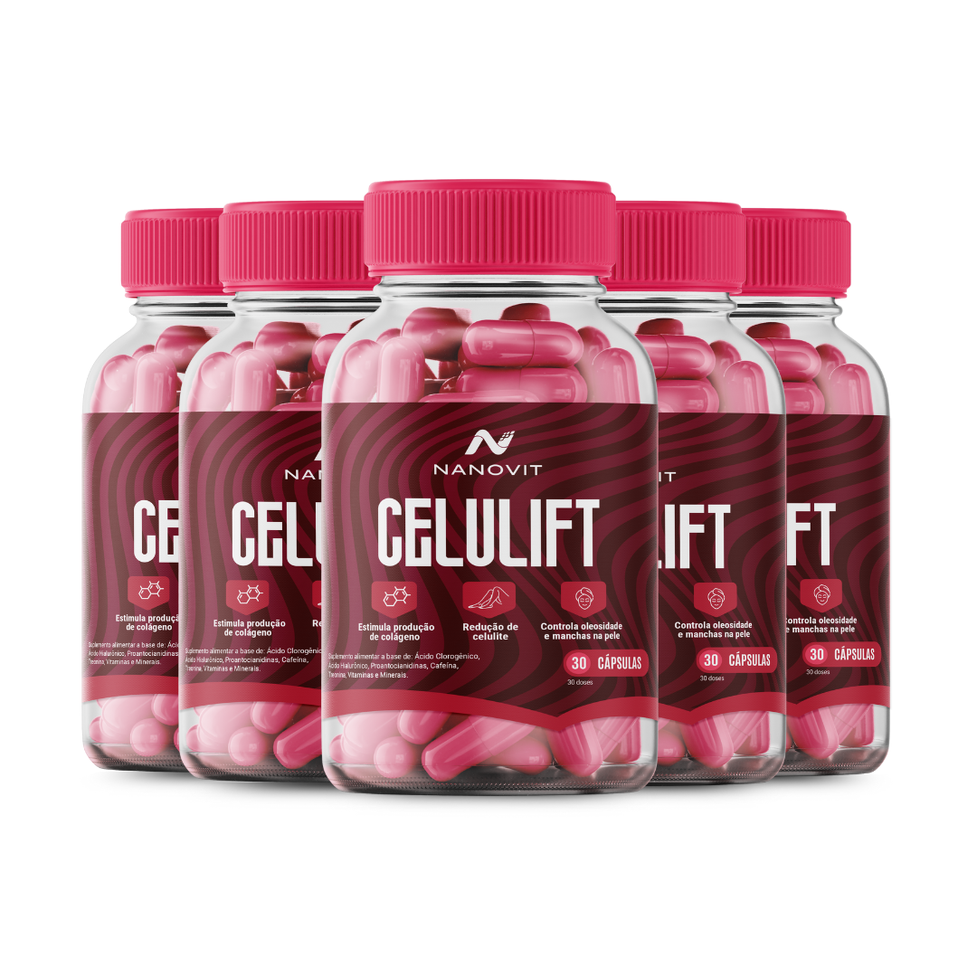 Nanovit Celulift - Colágeno, Ácido Hialurônico 30 Caps