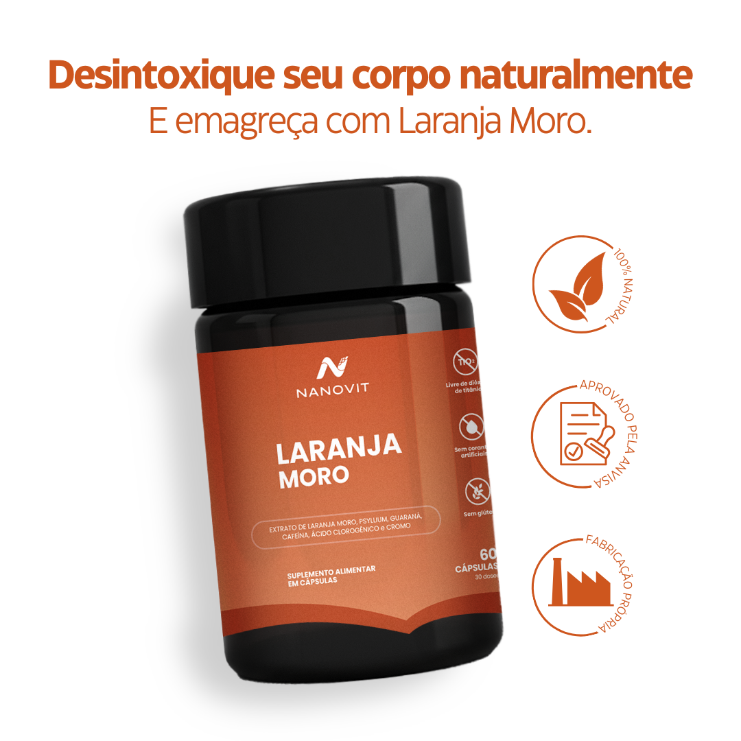 Laranja Moro + Picolinato de Cromo – Suplemento Natural para Emagrecer com Saúde