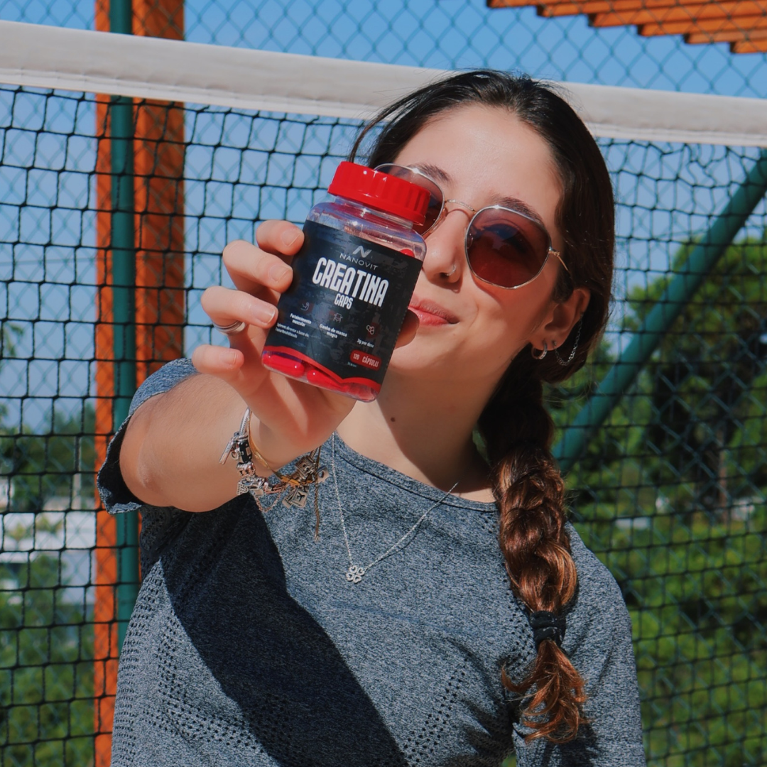 Creatina em Cápsulas 100% Pura Monohidratada | 120 cápsulas – Nanovit