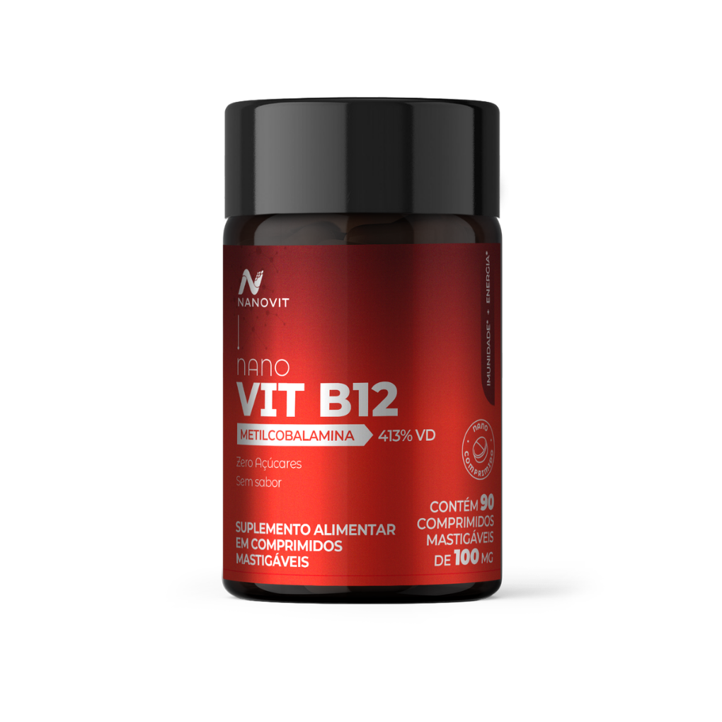 Vitamina B12 Metilcobalamina 60 Nanocomprimidos 9,9 mcg - Nanovit