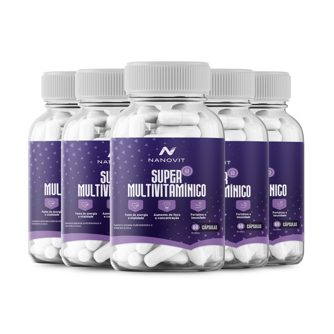Nanovit Super Multivitamínico A-Z Para Mulheres – 24 Vitaminas e Minerais Essenciais